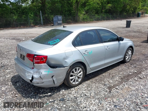 ✅ 2015 Volkswagen Jetta SE • VIN: 3VWD07AJ9FM245190 • Lot: 44992240. Wystawiony na IAAI z przebiegiem 129 397 mil. Bezpłatny archiwum sprzedaży aukcyjnych z USA i szczegółowy raport historii pojazdu na DreamBid. Zdjęcie 4.