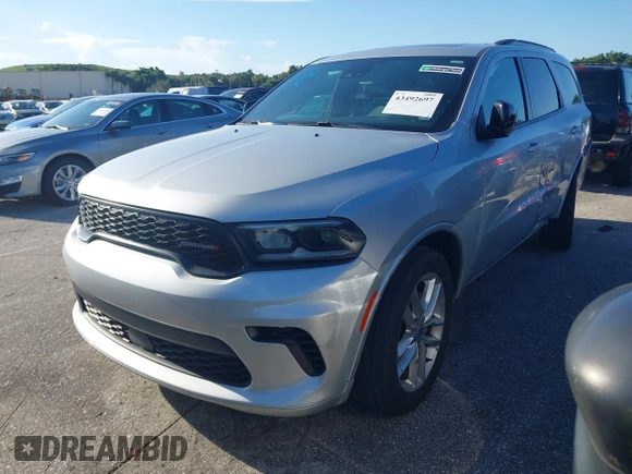 ✅ 2024 Dodge Durango GT Plus • VIN: 1C4RDHDG1RC189755 • Лот: 43492697. Опубліковано раніше на IAAI з пробігом 43 597 миль. Безкоштовний доступ до архіву аукціонних продажів зі США та докладний звіт про історію автомобіля на DreamBid. Зображення 2.