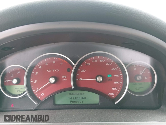 ✅ 2006 Pontiac GTO • VIN: 6G2VX12U06L819998 • Lot: 45100416. Wystawiony na IAAI z przebiegiem 141 833 mil. Bezpłatny archiwum sprzedaży aukcyjnych z USA i szczegółowy raport historii pojazdu na DreamBid. Zdjęcie 7.