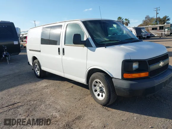✅ 2009 Chevrolet Express Cargo • VIN: 1GCFG154191153498 • Лот: 44523769. Опубликован ранее на IAAI с пробегом 126 252 миль. Бесплатный доступ к архиву аукционных продаж из США и подробный отчёт об истории автомобиля на DreamBid. Изображение 1.