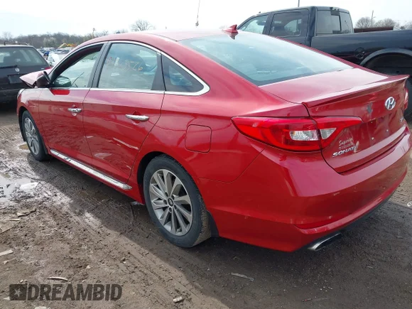 ✅ 2017 Hyundai Sonata Sport • VIN: 5NPE34AF4HH590886 • Lot: 44763526. Listed on IAAI with 238,542 mi. Free auction sales archive from the USA and detailed vehicle history report at DreamBid. Image 3.