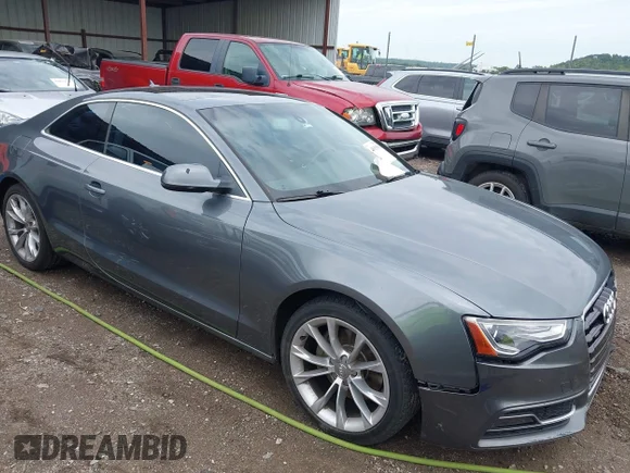 ✅ 2013 Audi A5 Premium Plus • VIN: WAULFAFR3DA001048 • Лот: 43053968. Опубліковано раніше на IAAI з пробігом 157 669 миль. Безкоштовний доступ до архіву аукціонних продажів зі США та докладний звіт про історію автомобіля на DreamBid. Зображення 1.