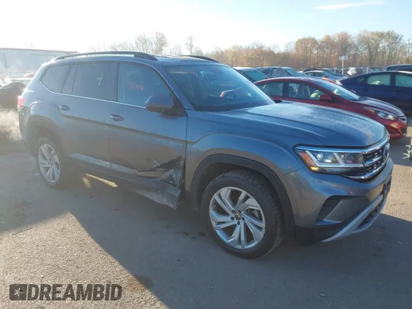 ✅ 2022 Volkswagen Atlas SE • VIN: 1V2HP2CA7NC562741 • Lot: 43550914. Listed on IAAI with 58,308 mi. Free auction sales archive from the USA and detailed vehicle history report at DreamBid. Image 1.