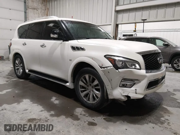 ✅ 2016 Infiniti QX80 • VIN: JN8AZ2ND4G9801087 • Лот: 45068105. Опубликован ранее на IAAI с пробегом 136 292 миль. Бесплатный доступ к архиву аукционных продаж из США и подробный отчёт об истории автомобиля на DreamBid. Изображение 1.