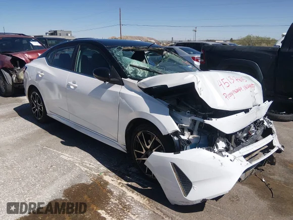 ✅ 2024 Nissan Sentra SR • VIN: 3N1AB8DV3RY244136 • Lot: 45137615. Listed on IAAI with 30,648 mi. Free auction sales archive from the USA and detailed vehicle history report at DreamBid. Image 1.