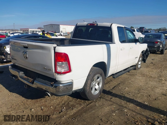 ✅ 2021 Ram 1500 Big Horn • VIN: 1C6SRFBT6MN639816 • Lot: 43986198. Wystawiony na IAAI z przebiegiem 54 305 mil. Bezpłatny archiwum sprzedaży aukcyjnych z USA i szczegółowy raport historii pojazdu na DreamBid. Zdjęcie 4.
