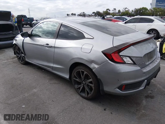 ✅ 2019 Honda Civic Sport • VIN: 2HGFC4B82KH304961 • Lot: 45202396. Listed on IAAI with 114,521 mi. Free auction sales archive from the USA and detailed vehicle history report at DreamBid. Image 3.