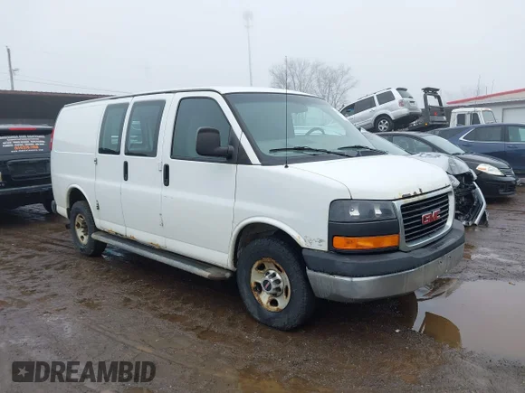 ✅ 2014 GMC Savana Cargo • VIN: 1GTW7FCA0E1911105 • Lot: 44343528. Listed on IAAI with 426,485 mi. Free auction sales archive from the USA and detailed vehicle history report at DreamBid. Image 1.
