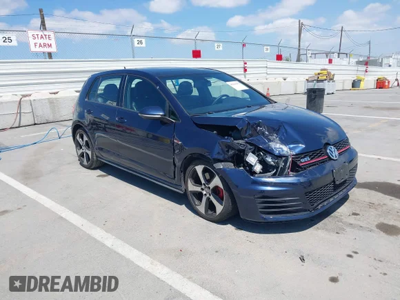 ✅ 2016 Volkswagen Golf GTI S • VIN: 3VW4T7AU8GM025977 • Lot: 45049957. Wystawiony na IAAI z przebiegiem 115 393 mil. Bezpłatny archiwum sprzedaży aukcyjnych z USA i szczegółowy raport historii pojazdu na DreamBid. Zdjęcie 1.