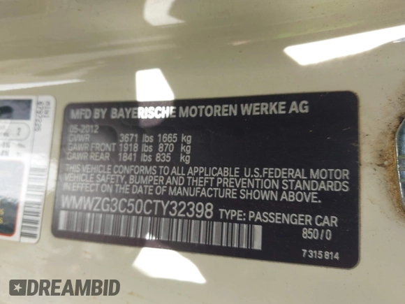 ✅ 2012 MINI Clubman S • VIN: WMWZG3C50CTY32398 • Lot: 43338707. Wystawiony na IAAI z przebiegiem 71 224 mil. Bezpłatny archiwum sprzedaży aukcyjnych z USA i szczegółowy raport historii pojazdu na DreamBid. Zdjęcie 9.
