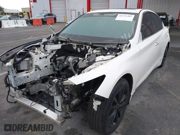 ✅ 2017 Infiniti Q50 Red Sport 400 • VIN: JN1FV7AP4HM850494 • Lot: 43372207. Listed on IAAI with 11 mi. Free auction sales archive from the USA and detailed vehicle history report at DreamBid. Image 6.
