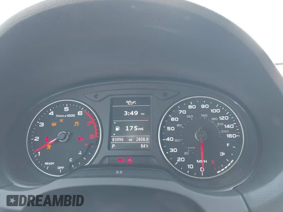 ✅ 2017 Audi A3 Premium • VIN: WAUAUGFF9H1080723 • Lot: 42597431. Listed on IAAI with 83,996 mi. Free auction sales archive from the USA and detailed vehicle history report at DreamBid. Image 7.