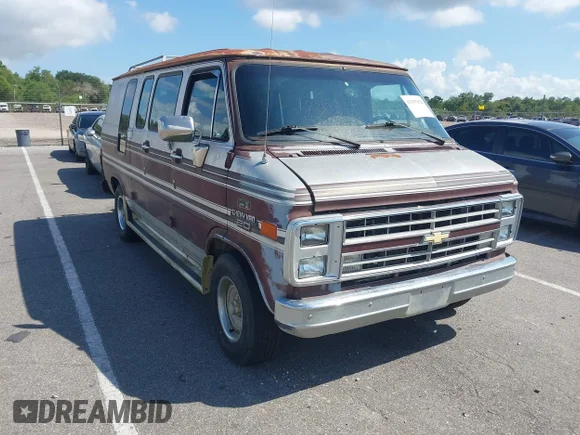 ✅ 1990 Chevrolet Chevy Van • VIN: 1GBEG25K9L7127594 • Лот: 43397828. Опубликован ранее на IAAI с пробегом 203 214 миль. Бесплатный доступ к архиву аукционных продаж из США и подробный отчёт об истории автомобиля на DreamBid. Изображение 1.