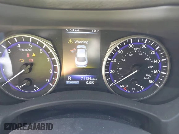 ✅ 2015 Infiniti Q50 • VIN: JN1BV7AR6FM396701 • Lot: 44189049. Listed on IAAI with 71,134 mi. Free auction sales archive from the USA and detailed vehicle history report at DreamBid. Image 7.