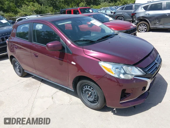 ✅ 2024 Mitsubishi Mirage ES • VIN: ML32AUHJ0RH007736 • Lot: 45446064. Wystawiony na IAAI z przebiegiem 48 982 mil. Bezpłatny archiwum sprzedaży aukcyjnych z USA i szczegółowy raport historii pojazdu na DreamBid. Zdjęcie 1.