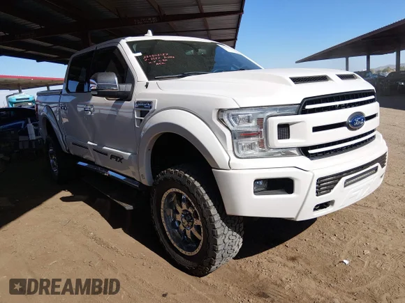 ✅ 2018 Ford F-150 Lariat • VIN: 1FTEW1E51JFA33327 • Lot: 44541522. Listed on IAAI with 152,663 mi. Free auction sales archive from the USA and detailed vehicle history report at DreamBid. Image 1.