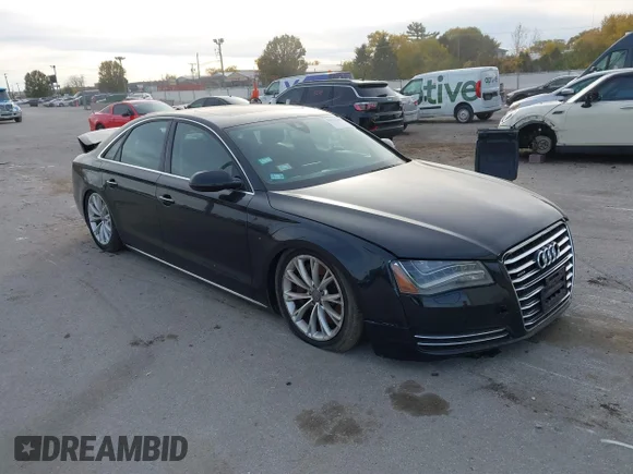 ✅ 2012 Audi A8 • VIN: WAUAVAFD4CN010931 • Лот: 43632198. Опубликован ранее на IAAI с пробегом 153 730 миль. Бесплатный доступ к архиву аукционных продаж из США и подробный отчёт об истории автомобиля на DreamBid. Изображение 1.