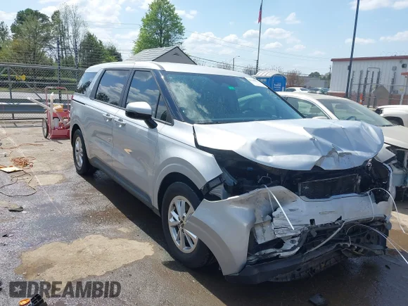 ✅ 2023 Kia Carnival LX • VIN: KNDNB4H3XP6221912 • Lot: 44766876. Listed on IAAI with 92,879 mi. Free auction sales archive from the USA and detailed vehicle history report at DreamBid. Image 1.