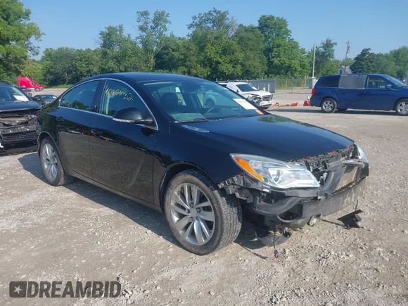 ✅ 2015 Buick Regal Premium I • VIN: 2G4GN5EX0F9293153 • Lot: 42871032. Listed on IAAI with 135,413 mi. Free auction sales archive from the USA and detailed vehicle history report at DreamBid. Image 1.