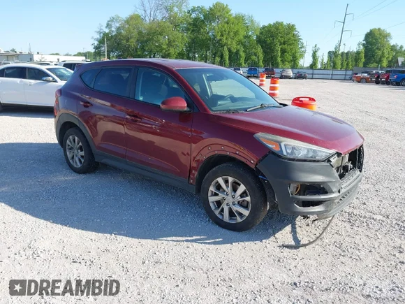 ✅ 2019 Hyundai Tucson SE • VIN: KM8J2CA41KU937061 • Lot: 45081834. Listed on IAAI with 193,509 mi. Free auction sales archive from the USA and detailed vehicle history report at DreamBid. Image 1.