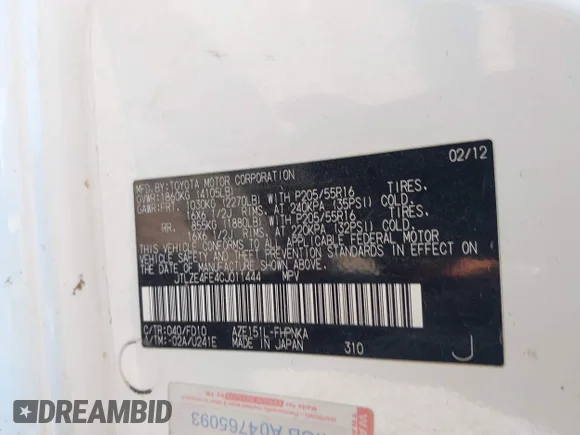 ✅ 2012 Scion xB • VIN: JTLZE4FE4CJ011444 • Лот: 43106214. Опубліковано раніше на IAAI з пробігом 208 514 миль. Безкоштовний доступ до архіву аукціонних продажів зі США та докладний звіт про історію автомобіля на DreamBid. Зображення 9.