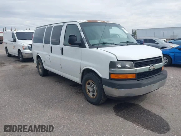 ✅ 2006 Chevrolet Express Cargo YF7 Upfitter • VIN: 1GBFG15T661215565 • Lot: 43401118. Listed on IAAI with 184,004 mi. Free auction sales archive from the USA and detailed vehicle history report at DreamBid. Image 1.