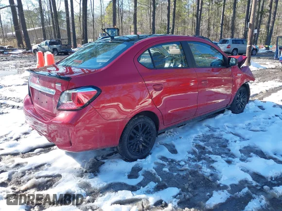 ✅ 2023 Mitsubishi Mirage ES • VIN: ML32FUFJ6PHF05976 • Lot: 41622451. Wystawiony na IAAI z przebiegiem 19 158 mil. Bezpłatny archiwum sprzedaży aukcyjnych z USA i szczegółowy raport historii pojazdu na DreamBid. Zdjęcie 4.