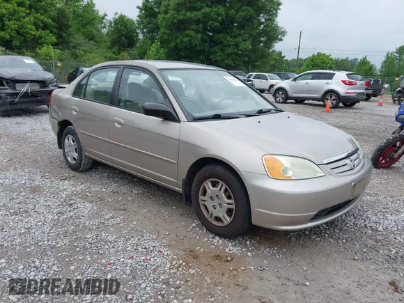 ✅ 2002 Honda Civic LX • VIN: 1HGES16502L066057 • Lot: 44981590. Wystawiony na IAAI z przebiegiem 162 876 mil. Bezpłatny archiwum sprzedaży aukcyjnych z USA i szczegółowy raport historii pojazdu na DreamBid. Zdjęcie 1.