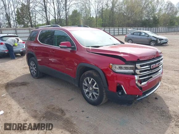 ✅ 2023 GMC Acadia SLT • VIN: 1GKKNUL49PZ123936 • Lot: 44816978. Listed on IAAI with 101,907 mi. Free auction sales archive from the USA and detailed vehicle history report at DreamBid. Image 1.