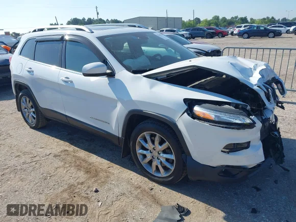 ✅ 2016 Jeep Cherokee Limited • VIN: 1C4PJLDS9GW172933 • Лот: 45068430. Опубліковано раніше на IAAI з пробігом 81 858 миль. Безкоштовний доступ до архіву аукціонних продажів зі США та докладний звіт про історію автомобіля на DreamBid. Зображення 1.