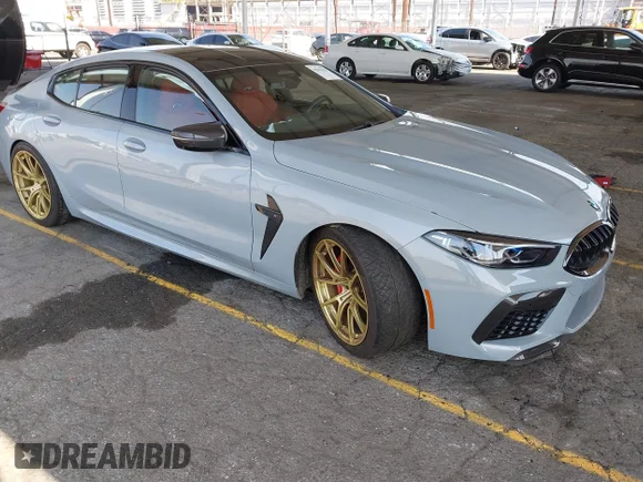 ✅ 2024 BMW M8 Competition • VIN: WBSGV0C02RCR33771 • Lot: 42941910. Listed on IAAI with 8,169 mi. Free auction sales archive from the USA and detailed vehicle history report at DreamBid. Image 1.