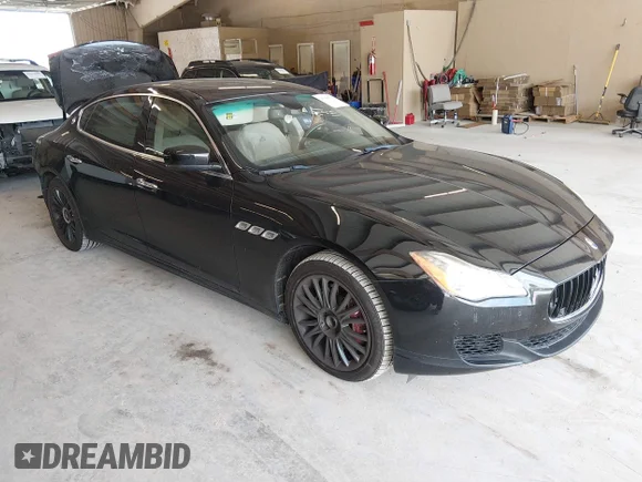 ✅ 2014 Maserati Quattroporte S Q4 • VIN: ZAM56RRA3E1111434 • Lot: 45306913. Listed on IAAI with 92,944 mi. Free auction sales archive from the USA and detailed vehicle history report at DreamBid. Image 1.
