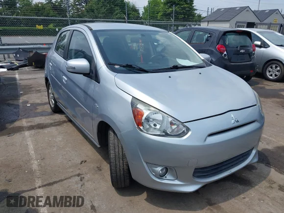✅ 2015 Mitsubishi Mirage ES • VIN: ML32A4HJ8FH000674 • Лот: 42436460. Опубліковано раніше на IAAI з пробігом 123 929 миль. Безкоштовний доступ до архіву аукціонних продажів зі США та докладний звіт про історію автомобіля на DreamBid. Зображення 1.