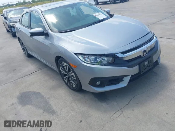 ✅ 2017 Honda Civic EX-T • VIN: 19XFC1F35HE017663 • Lot: 45138138. Listed on IAAI with 30,393 mi. Free auction sales archive from the USA and detailed vehicle history report at DreamBid. Image 1.