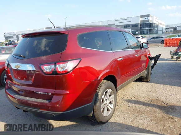 ✅ 2015 Chevrolet Traverse LT • VIN: 1GNKRGKD0FJ141765 • Lot: 44891298. Wystawiony na IAAI z przebiegiem 184 121 mil. Bezpłatny archiwum sprzedaży aukcyjnych z USA i szczegółowy raport historii pojazdu na DreamBid. Zdjęcie 4.