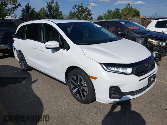 ✅ 2025 Honda Odyssey EX-L • VIN: 5FNRL6H62SB062353 • Лот: 45232030. Опубликован ранее на IAAI с пробегом 35 256 миль. Бесплатный доступ к архиву аукционных продаж из США и подробный отчёт об истории автомобиля на DreamBid. Изображение 1.