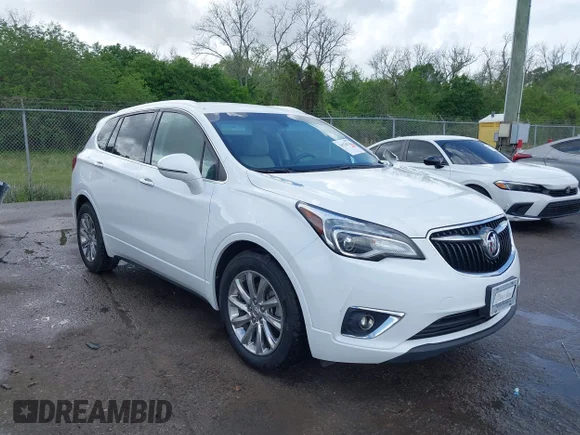 ✅ 2019 Buick Envision Essence • VIN: LRBFXCSA7KD014050 • Lot: 44726746. Listed on IAAI with 47,024 mi. Free auction sales archive from the USA and detailed vehicle history report at DreamBid. Image 1.