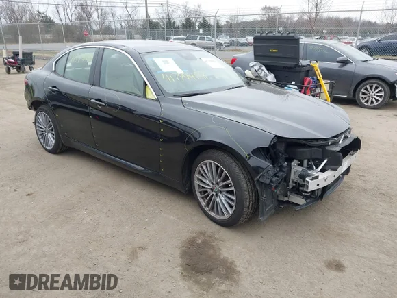 ✅ 2019 Alfa Romeo Giulia Ti • VIN: ZARFANBN0K7604693 • Lot: 41794458. Listed on IAAI with 34,052 mi. Free auction sales archive from the USA and detailed vehicle history report at DreamBid. Image 1.