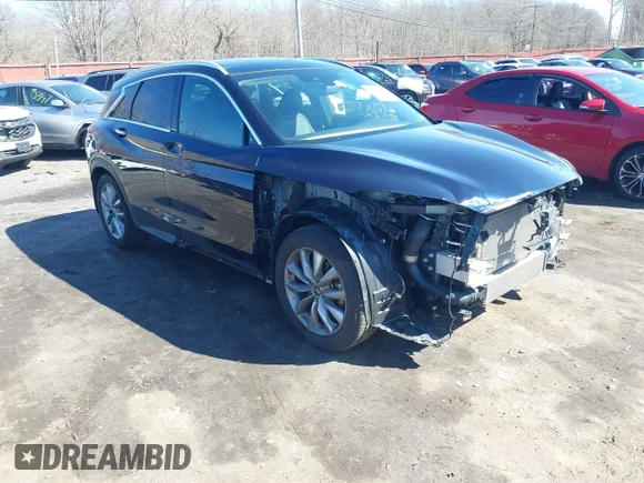 ✅ 2021 Infiniti QX50 Luxe • VIN: 3PCAJ5BB3MF100632 • Lot: 44549031. Wystawiony na IAAI z przebiegiem 43 119 mil. Bezpłatny archiwum sprzedaży aukcyjnych z USA i szczegółowy raport historii pojazdu na DreamBid. Zdjęcie 1.