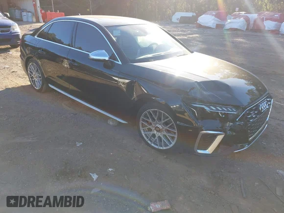 ✅ 2022 Audi S4 • VIN: WAUA4AF46NA039277 • Лот: 43596584. Опубліковано раніше на IAAI з пробігом 35 493 миль. Безкоштовний доступ до архіву аукціонних продажів зі США та докладний звіт про історію автомобіля на DreamBid. Зображення 1.