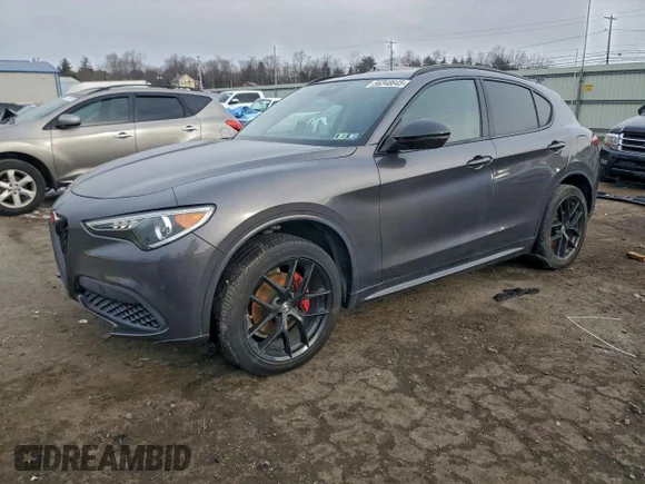 ✅ 2020 Alfa Romeo Stelvio Ti • VIN: ZASPAKBN6L7C84754 • Lot: 96348645. Listed on Copart with 53,634 mi. Free auction sales archive from the USA and detailed vehicle history report at DreamBid. Image 1.
