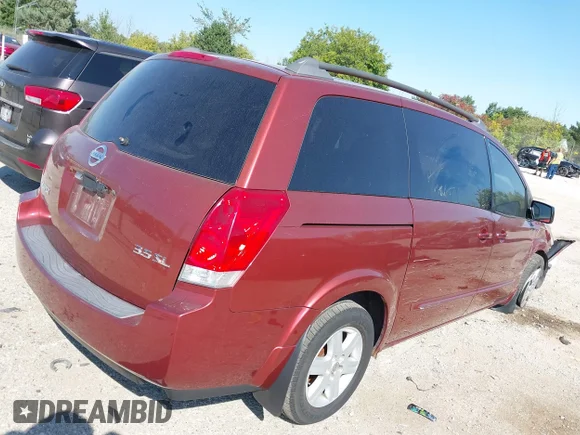 ✅ 2004 Nissan Quest SE • VIN: 5N1BV28U84N327618 • Lot: 43203267. Wystawiony na IAAI z przebiegiem Nie podano. Bezpłatny archiwum sprzedaży aukcyjnych z USA i szczegółowy raport historii pojazdu na DreamBid. Zdjęcie 4.