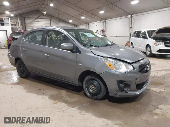 ✅ 2020 Mitsubishi Mirage ES • VIN: ML32F3FJ1LHF05520 • Lot: 41858264. Wystawiony na IAAI z przebiegiem 54 285 mil. Bezpłatny archiwum sprzedaży aukcyjnych z USA i szczegółowy raport historii pojazdu na DreamBid. Zdjęcie 1.