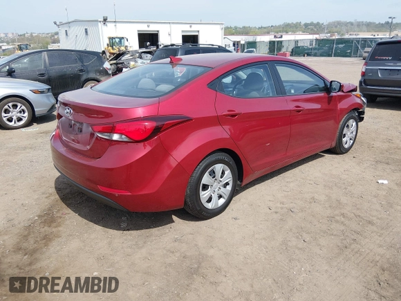 ✅ 2016 Hyundai Elantra SE • VIN: 5NPDH4AE4GH663693 • Lot: 44883877. Wystawiony na IAAI z przebiegiem 99 951 mil. Bezpłatny archiwum sprzedaży aukcyjnych z USA i szczegółowy raport historii pojazdu na DreamBid. Zdjęcie 4.