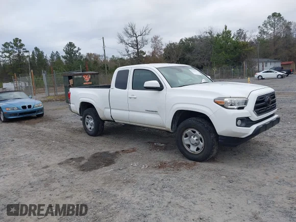 ✅ 2018 Toyota Tacoma SR • VIN: 5TFSX5EN6JX058807 • Lot: 44026121. Listed on IAAI with 75,329 mi. Free auction sales archive from the USA and detailed vehicle history report at DreamBid. Image 1.