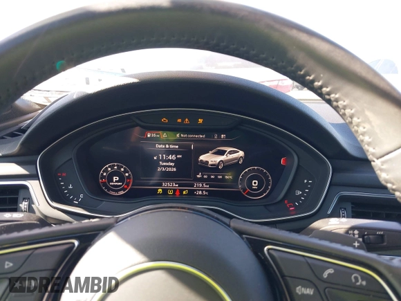 ✅ 2019 Audi A5 Sportback Premium Plus • VIN: WAUENCF50KA046255 • Lot: 44293941. Wystawiony na IAAI z przebiegiem 32 523 mil. Bezpłatny archiwum sprzedaży aukcyjnych z USA i szczegółowy raport historii pojazdu na DreamBid. Zdjęcie 7.