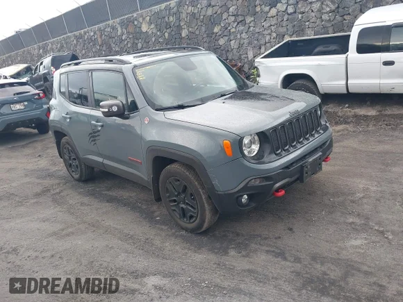 ✅ 2018 Jeep Renegade Trailhawk • VIN: ZACCJBCB6JPJ02186 • Lot: 44866477. Wystawiony na IAAI z przebiegiem 94 150 mil. Bezpłatny archiwum sprzedaży aukcyjnych z USA i szczegółowy raport historii pojazdu na DreamBid. Zdjęcie 1.