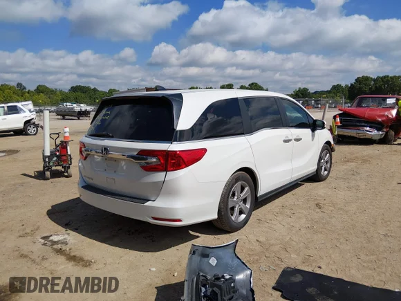 ✅ 2020 Honda Odyssey EX-L • VIN: 5FNRL6H72LB037334 • Lot: 45383678. Listed on IAAI with 135,473 mi. Free auction sales archive from the USA and detailed vehicle history report at DreamBid. Image 4.
