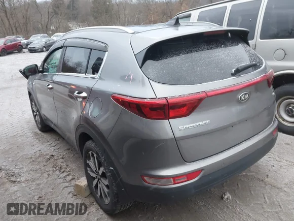✅ 2017 Kia Sportage EX • VIN: KNDPNCAC0H7225242 • Lot: 44023697. Listed on IAAI with 91,923 mi. Free auction sales archive from the USA and detailed vehicle history report at DreamBid. Image 3.