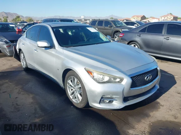 ✅ 2014 Infiniti Q50 Premium • VIN: JN1BV7AP3EM686360 • Lot: 45052379. Wystawiony na IAAI z przebiegiem 187 296 mil. Bezpłatny archiwum sprzedaży aukcyjnych z USA i szczegółowy raport historii pojazdu na DreamBid. Zdjęcie 1.